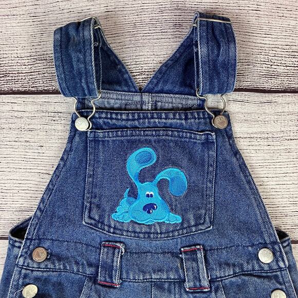 Vintage 2000 Blues Clues Denim Character Overalls - Picture 6 of 8
